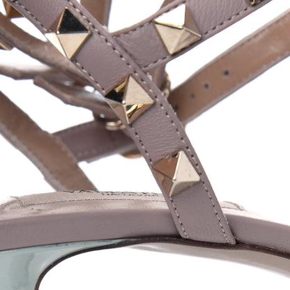 Valentino Garavani Patent Nappa Rockstud Ankle Strap 65mm Pumps 39 Water Green Poudre 20 of 22