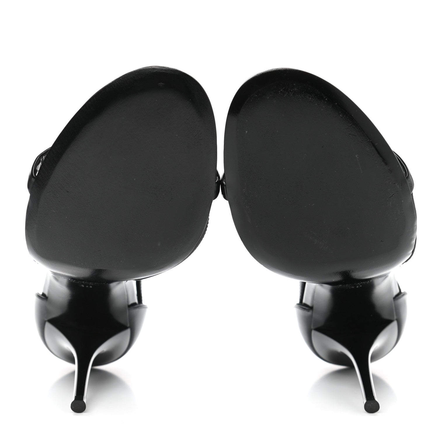 Saint Laurent Patent Cassandra 100 Sandals 38 Black 5 of 12