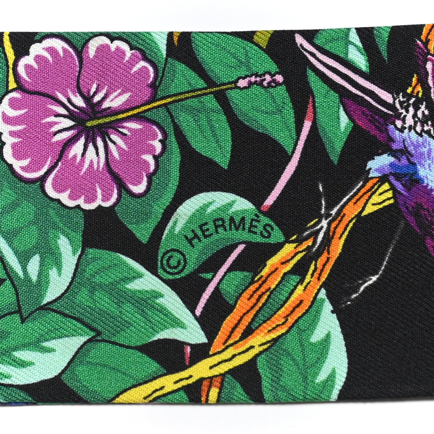 Silk Jungle Love Love Twilly Black Vert Rose Vif