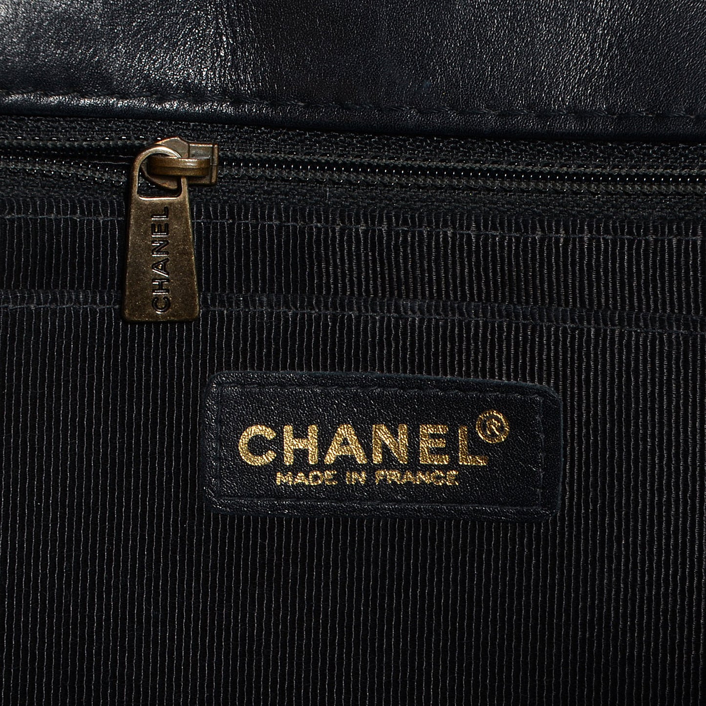 Calfskin Wild Stitch Jumbo Flap Black