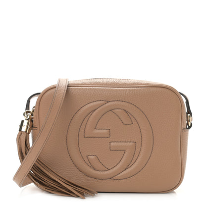 Gucci Pebbled Calfskin Small Soho Disco Bag Camelia 1 of 12