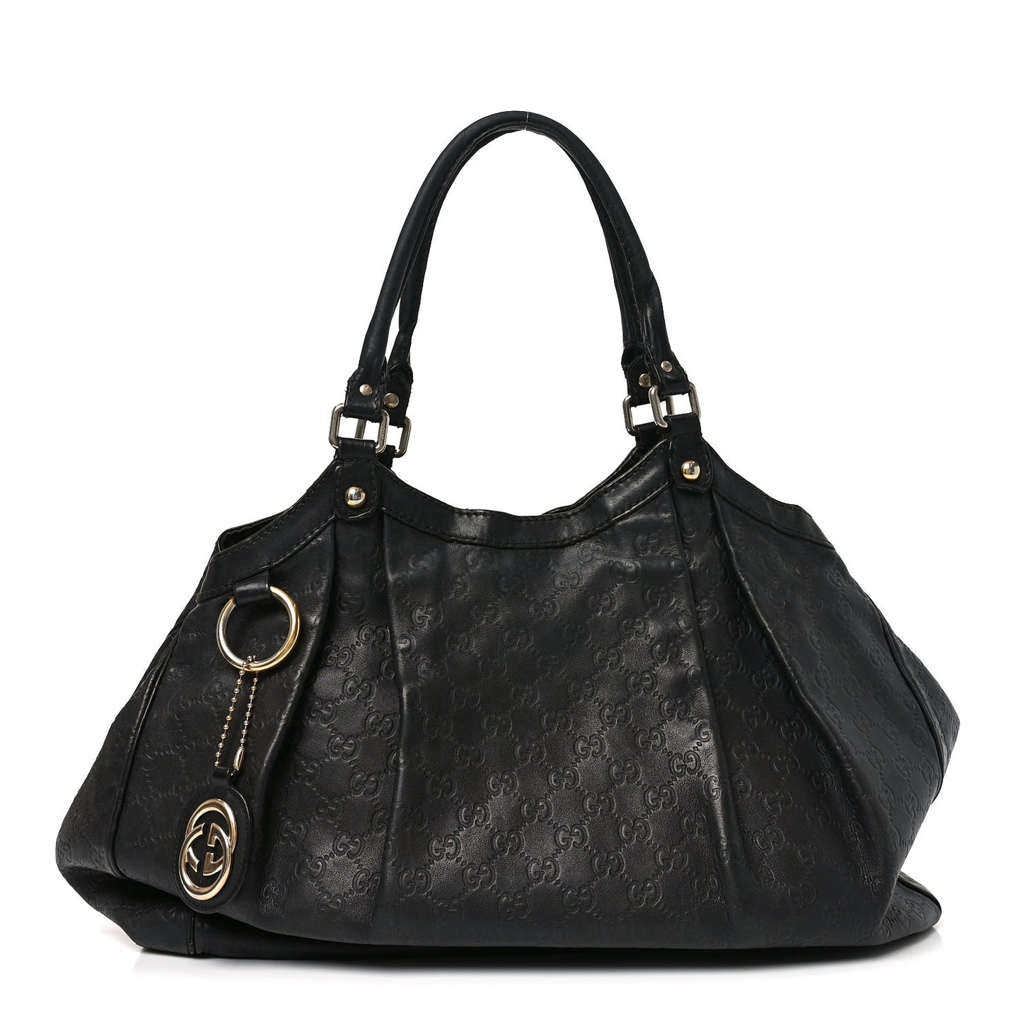 Guccissima Medium Sukey Tote Black