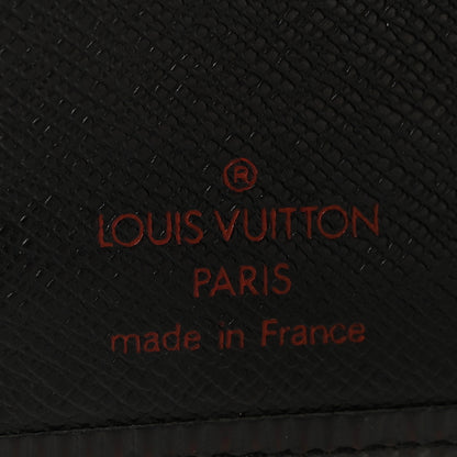 Louis Vuitton Epi Viennois Continental French Purse Wallet Black 6 of 6