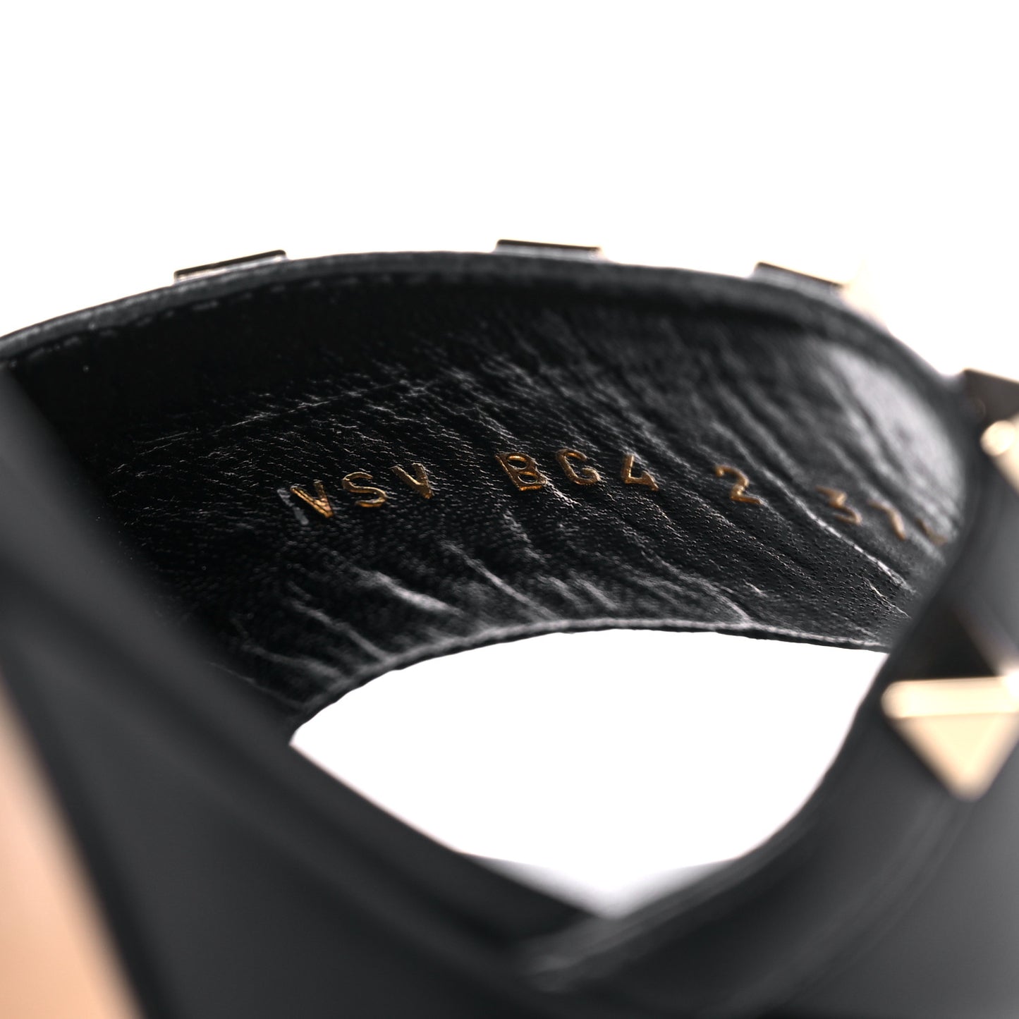 Calfskin Rockstud 35/75mm Platform Sandals 37.5 Black