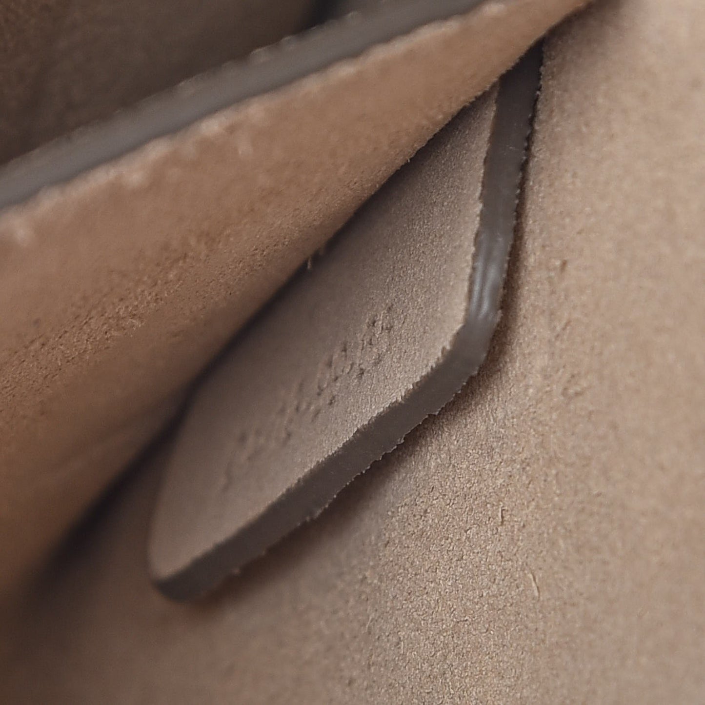 Suede Calfskin Small Faye Shoulder Bag Motty Grey