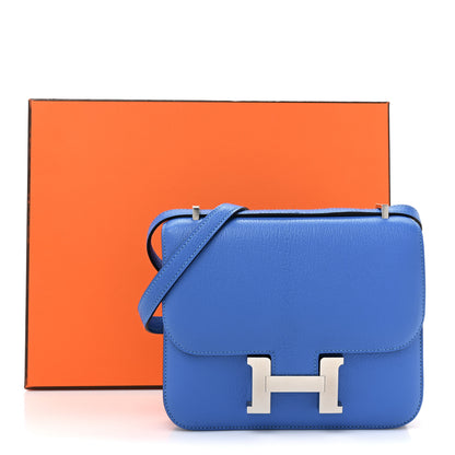 Hermes Chevre Mysore Constance 18 Bleu Hydra 11 of 11