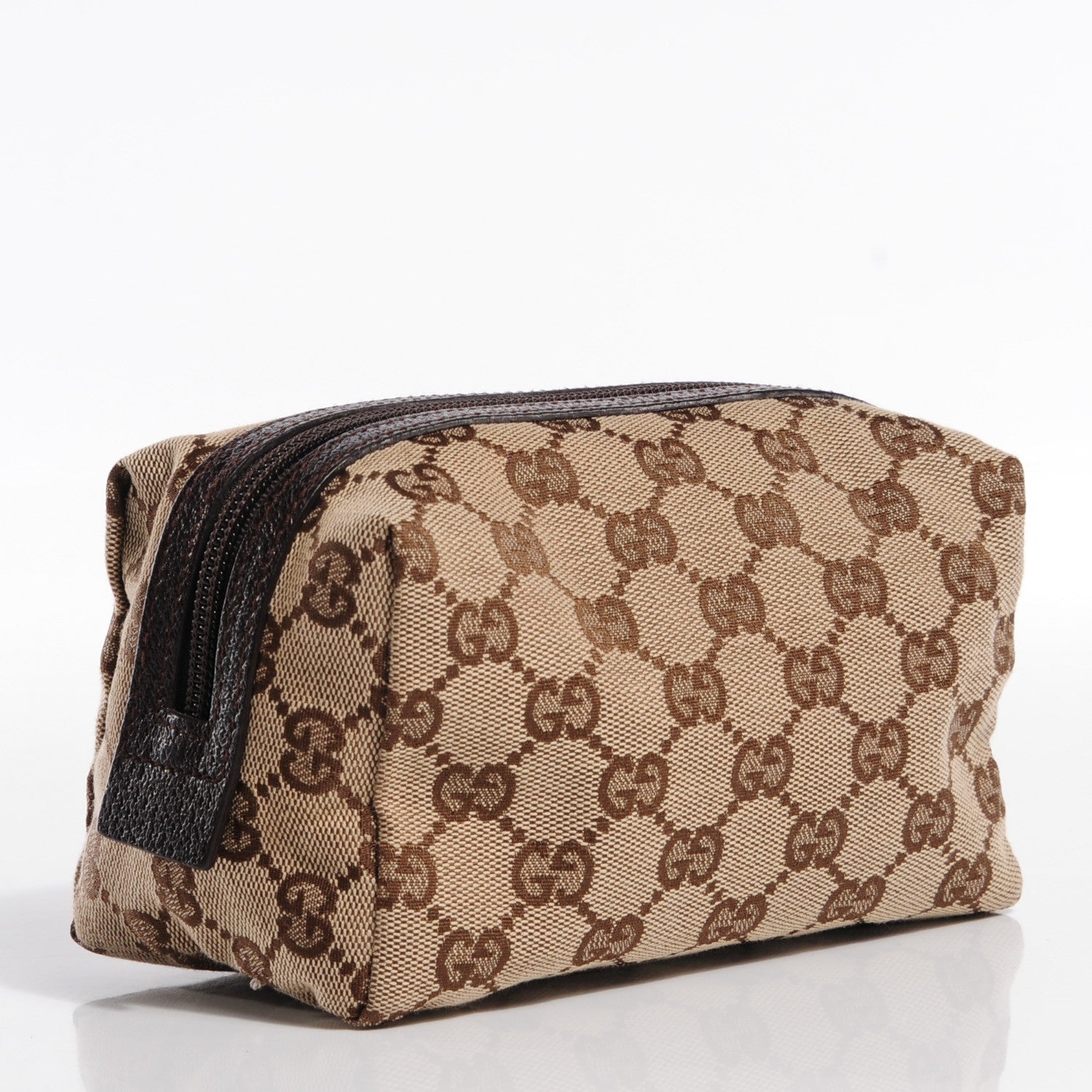 Gucci Monogram Large Cosmetic Case Brown 3 of 7