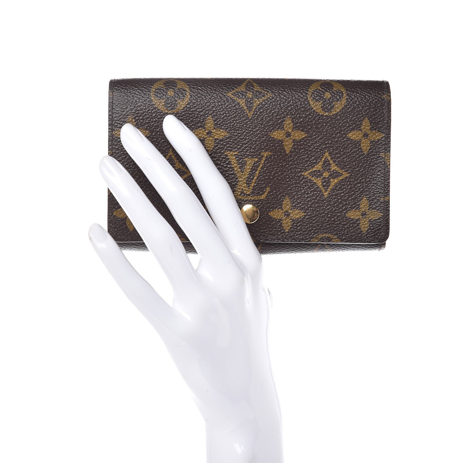 Louis Vuitton Monogram Porte-Monnaie Tresor Wallet 2 of 6