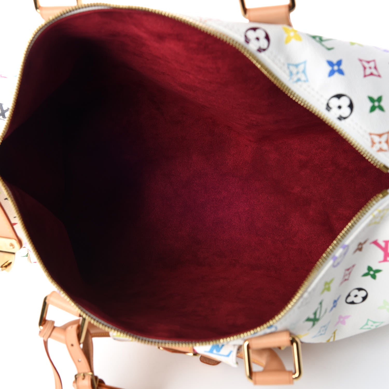 Louis Vuitton Monogram Multicolor Keepall 45 White 7 of 9