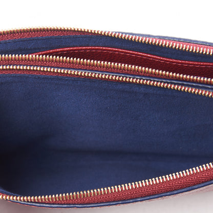 Louis Vuitton Empreinte Double Zip Pochette Cherry Berry 6 of 9
