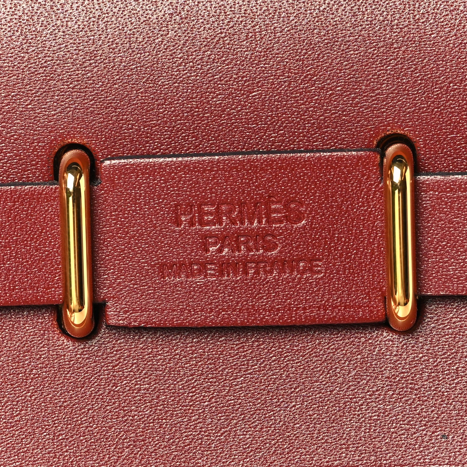 Hermes Military Toile Vache Hunter Herbag Zip Retourne 20  Rouge H 6 of 11