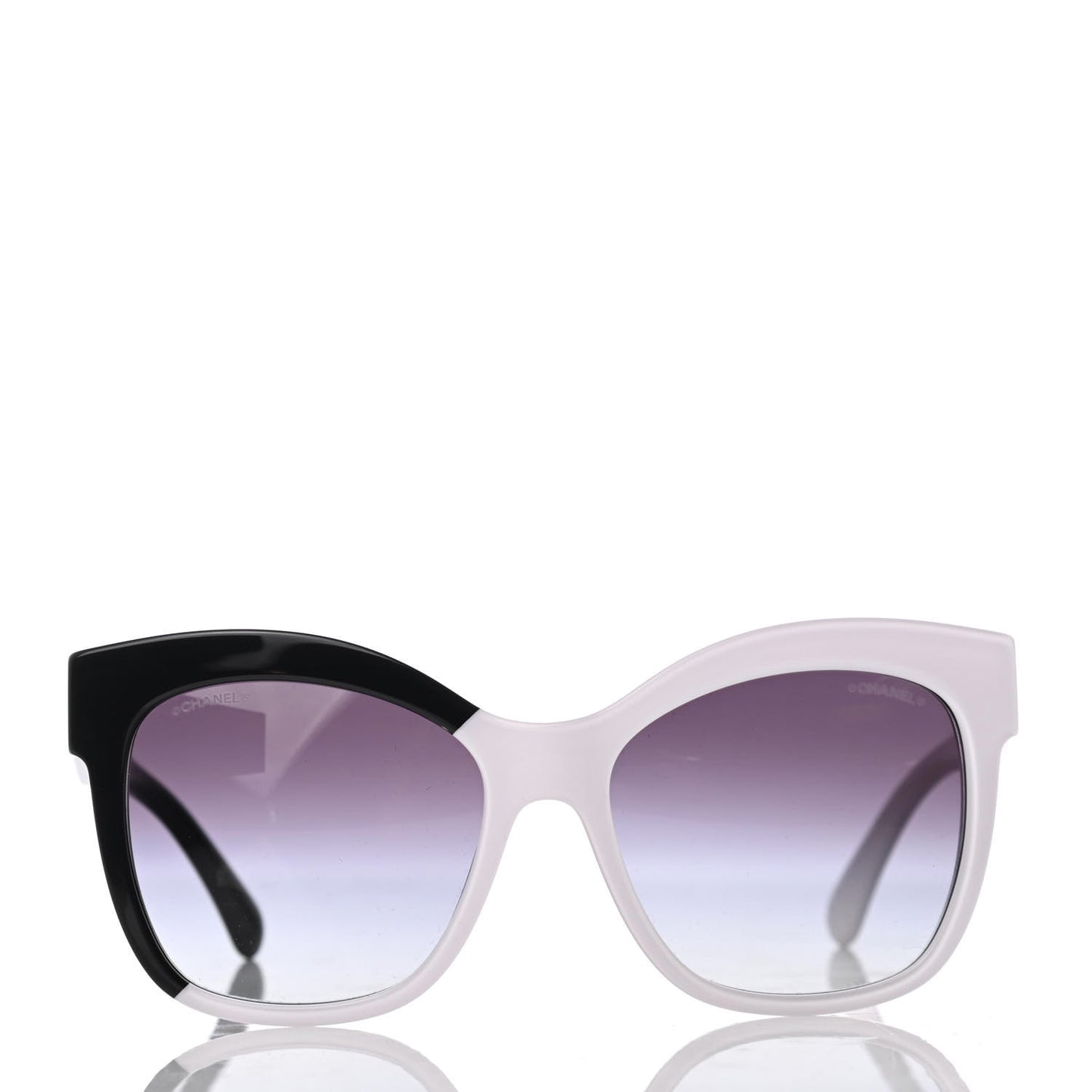 Acetate CC Sunglasses 9081 White Black