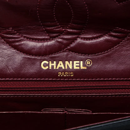 Chanel Lambskin Quilted Medium Double Flap Black 8 of 9