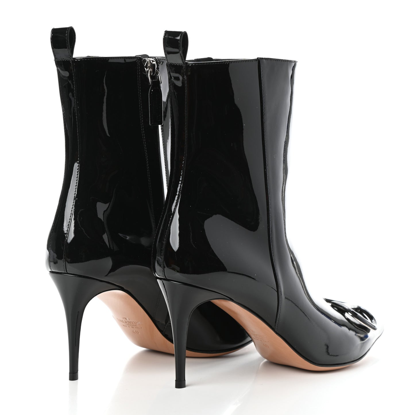 Patent VLogo 80mm Ankle Boots 40 Black