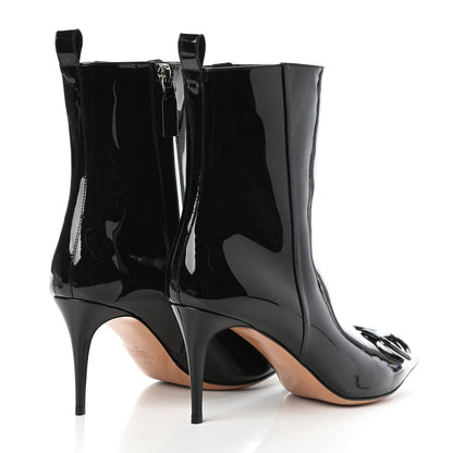 Valentino Garavani Patent VLogo 80mm Ankle Boots 40 Black 4 of 7