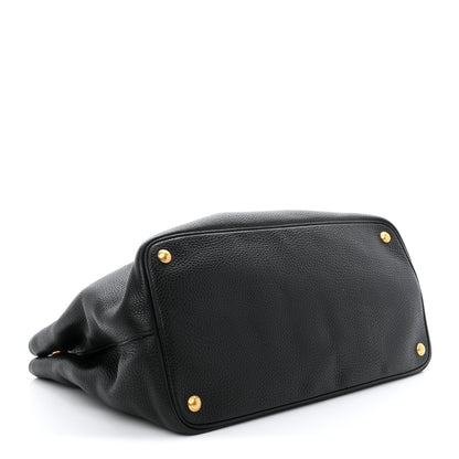 Prada Vitello Daino Tote Black 4 of 11
