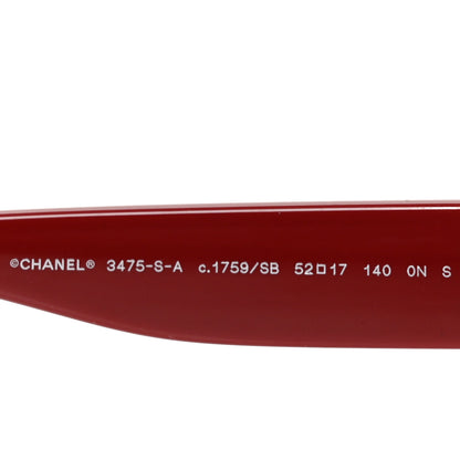 Chanel Acetate Eyeglasses 3475-S Red 5 of 7