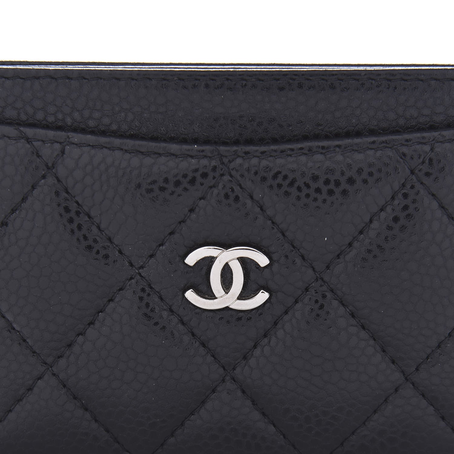 Chanel Caviar Quilted Card Holder Black 11 of 11