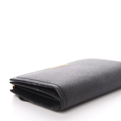 Burberry Grained Calfskin Zip Wallet Black 6 of 9