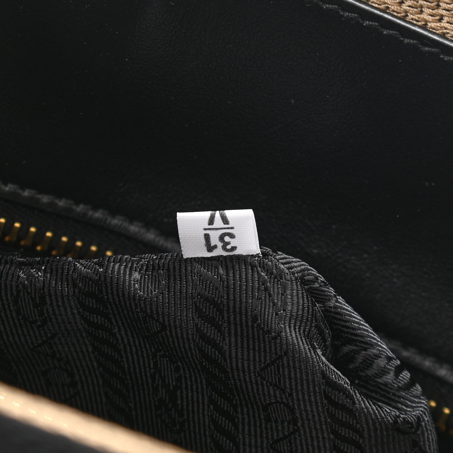 Prada Jacquard Saffiano Triangolo Symbole Embroidered Small Tote Black Corda 6 of 9