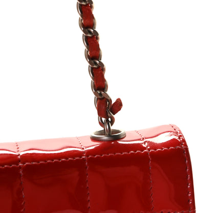 Chanel Patent Chocolate Bar Reissue Single Flap Red 6 of 13