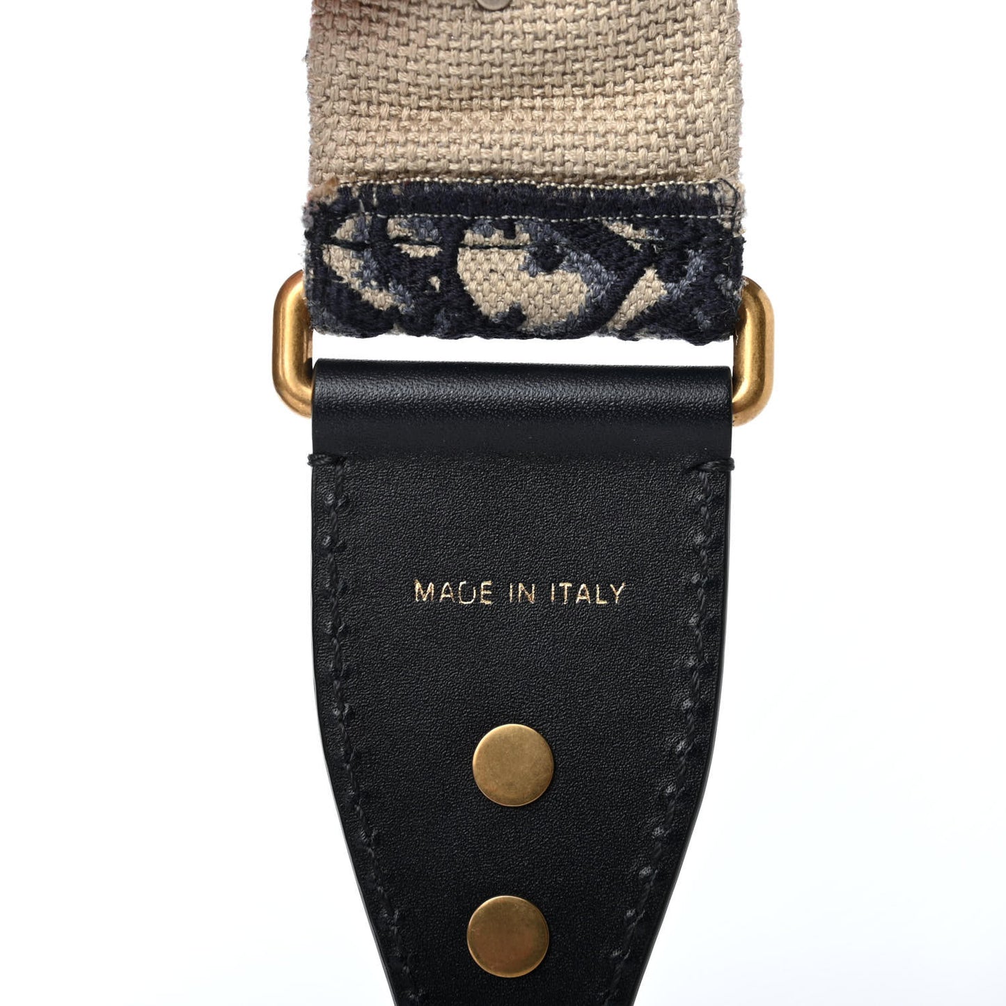 Oblique Studded Shoulder Strap Blue