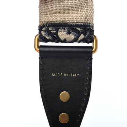 Christian Dior Oblique Studded Shoulder Strap Blue 4 of 6