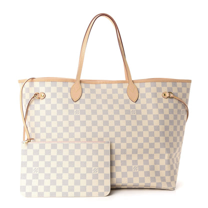 Louis Vuitton Damier Azur Neo Neverfull GM Rose Ballerine 1 of 12