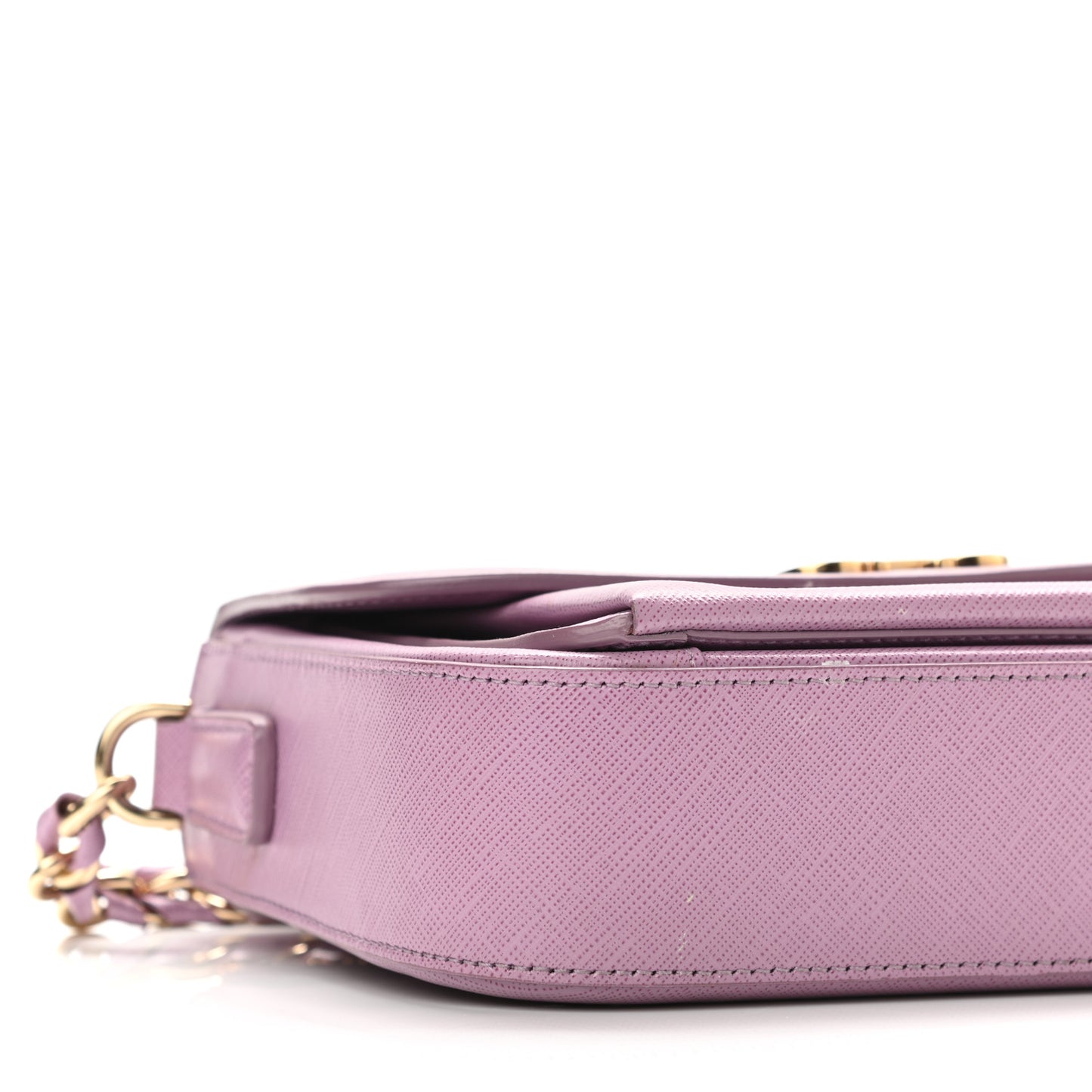 Saffiano Sandrine Shoulder Bag Purple