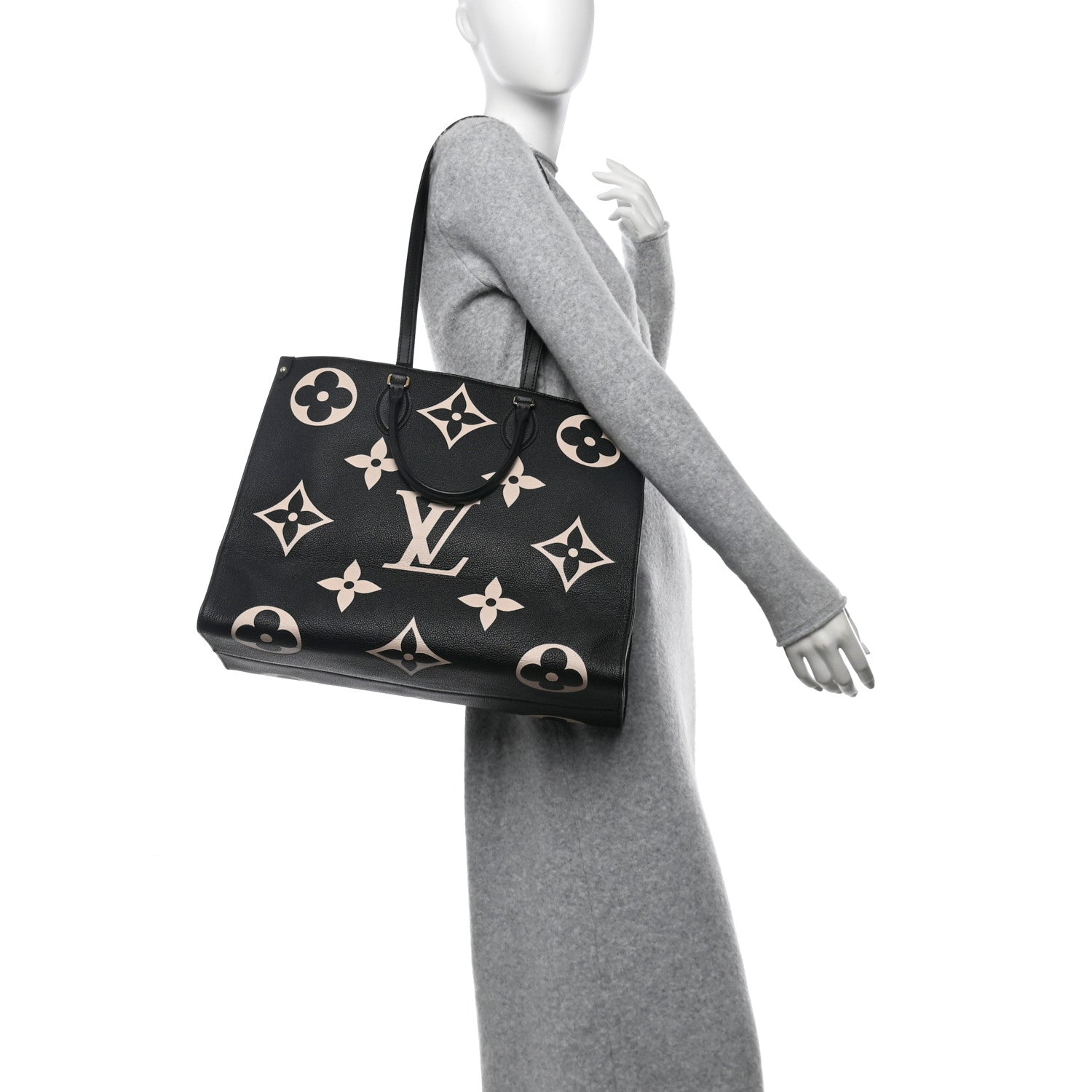 Louis Vuitton Empreinte Monogram Giant Onthego GM Black Beige 2 of 10