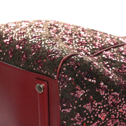 Louis Vuitton Sequin Monogram Sunshine Express North South Burgundy 9 of 12