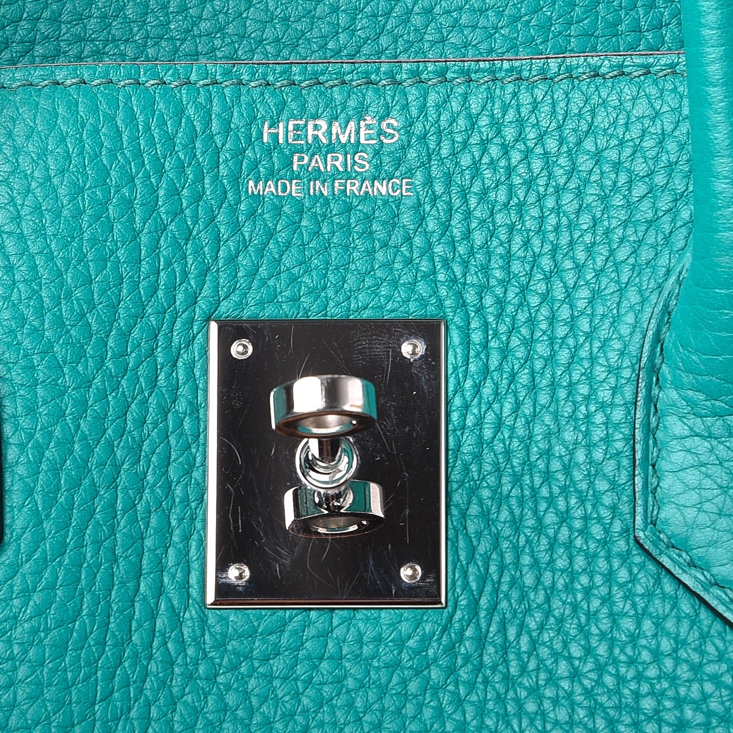 Hermes Taurillon Clemence Birkin 35 Bleu Paon 19 of 23
