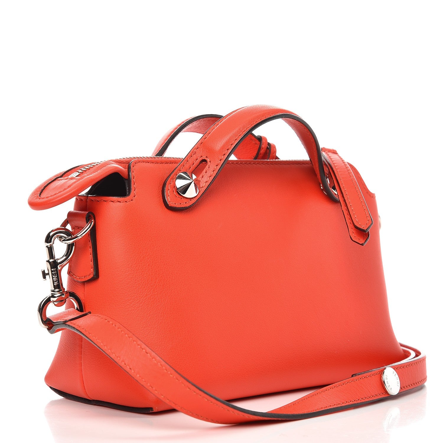 Fendi Vitello Dolce Mini By The Way Boston Bag Papavero 3 of 9