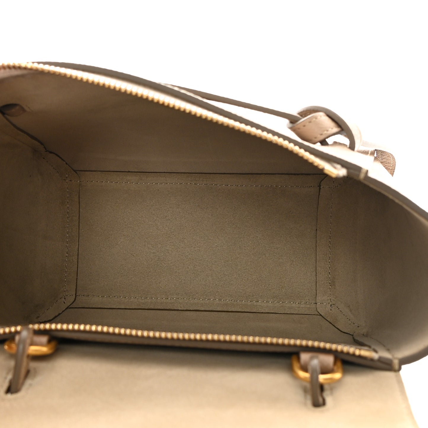 Grained Calfskin Nano Belt Bag Light Taupe