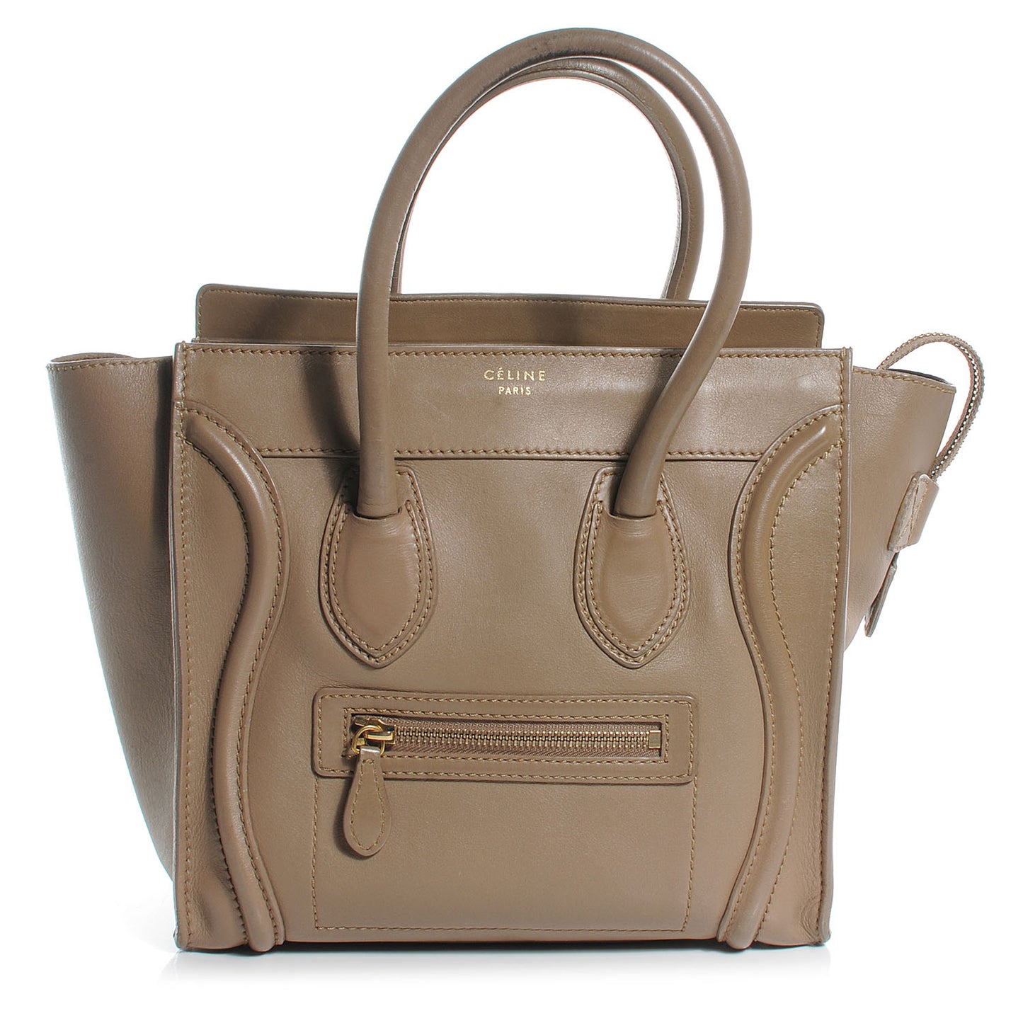 Smooth Calfskin Micro Luggage Camel