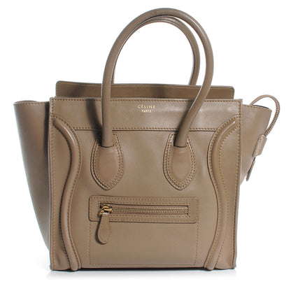Celine Smooth Calfskin Micro Luggage Camel 1 of 17