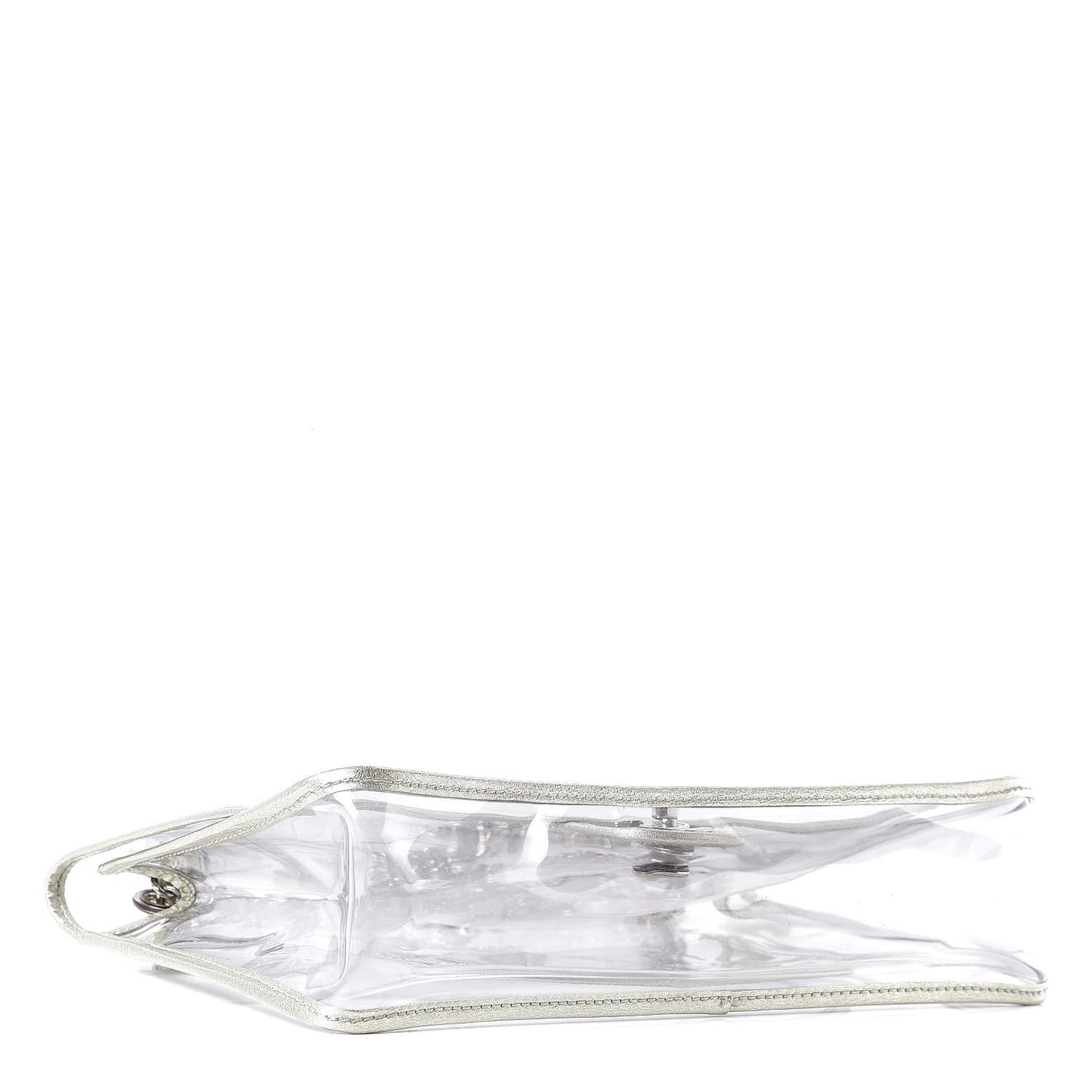Lambskin Vinyl Large Naked Flap Silver
