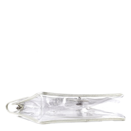 Chanel Lambskin Vinyl Large Naked Flap Silver 4 of 9