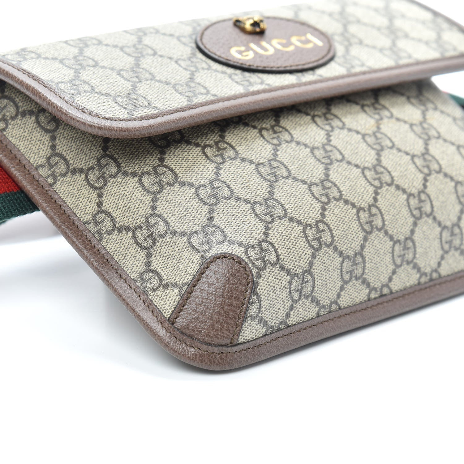 Gucci GG Supreme Monogram Neo Vintage Web Belt Bag Brown 7 of 8