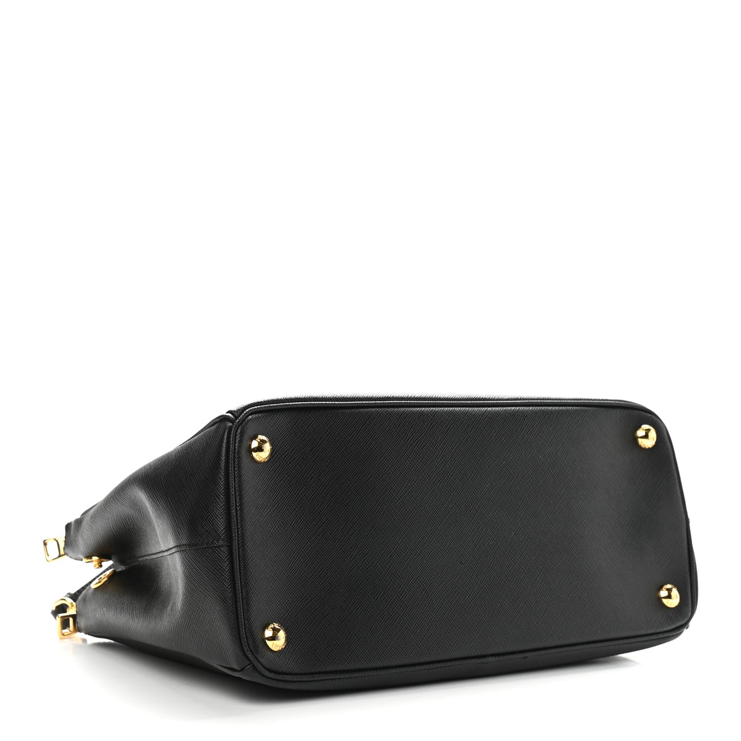 Saffiano Small Galleria Double Zip Tote Black
