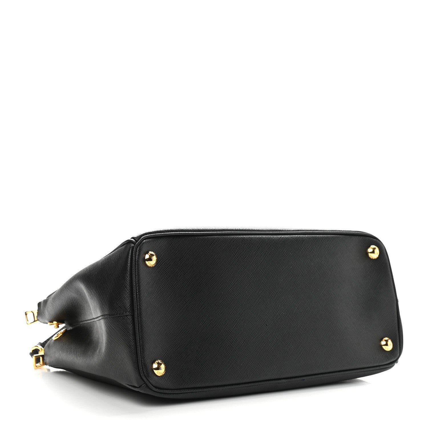 Prada Saffiano Small Galleria Double Zip Tote Black 4 of 9