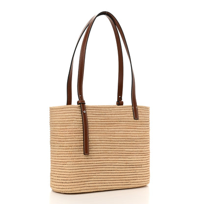 Loewe Raffia Small Square Basket Tote Bag Natural Tan 3 of 10