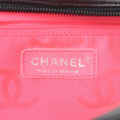 Chanel Calfskin Quilted Large Cambon Bowler Black White 6 of 13