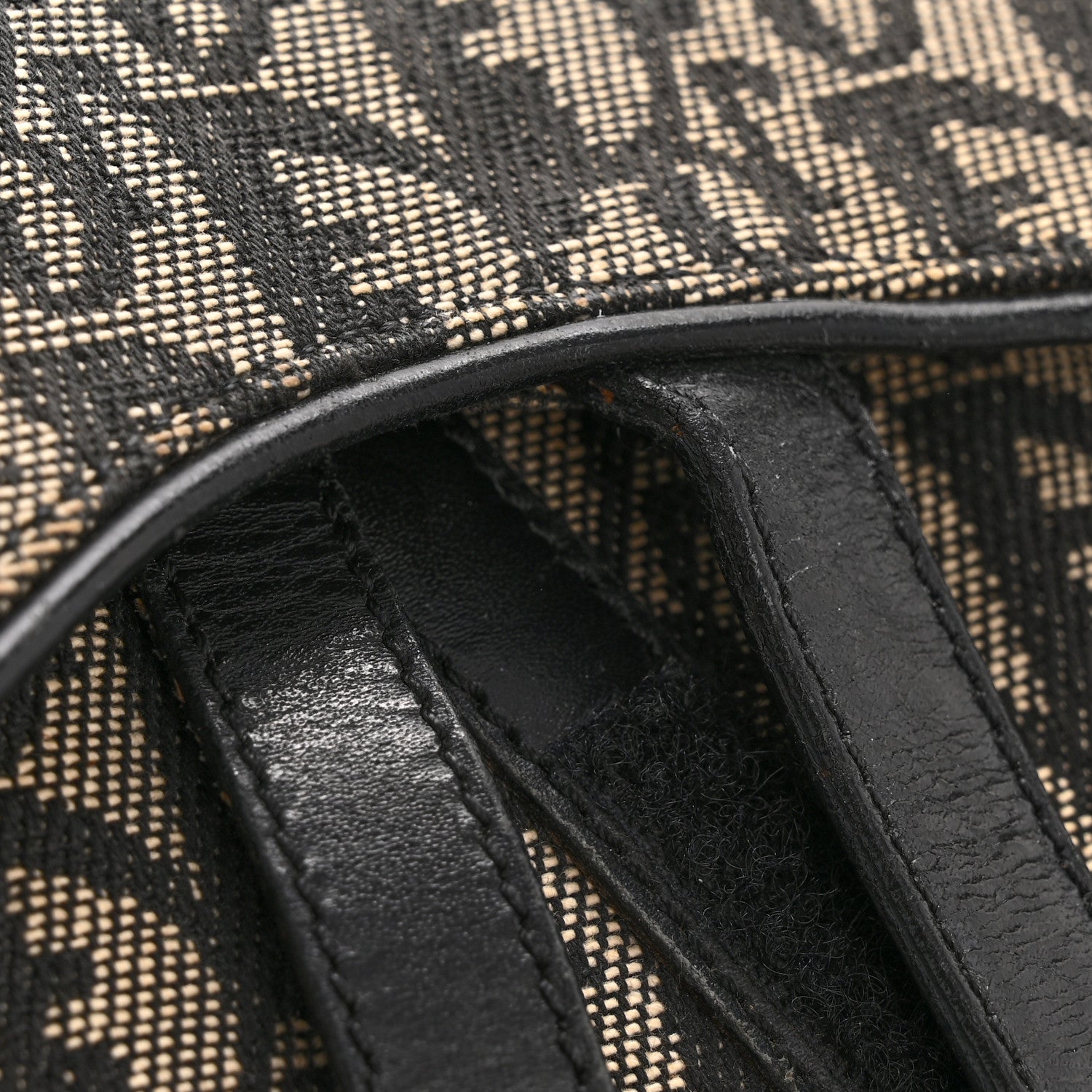 Christian Dior Monogram Saddle Bag Black 14 of 14