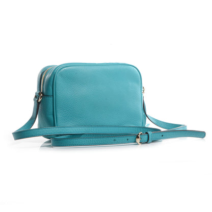 Gucci Pebbled Calfskin Small Soho Disco Bag Deep Cobalt 3 of 9