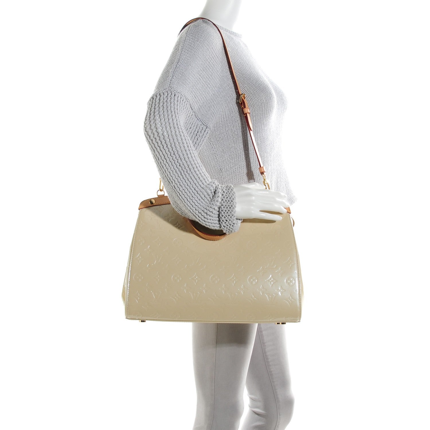 Louis Vuitton Vernis Brea GM Blanc Corail 2 of 8