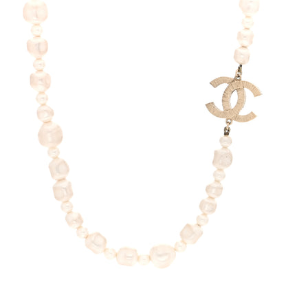 Chanel Graduated Pearl CC Short Necklace Gold 1 of 4