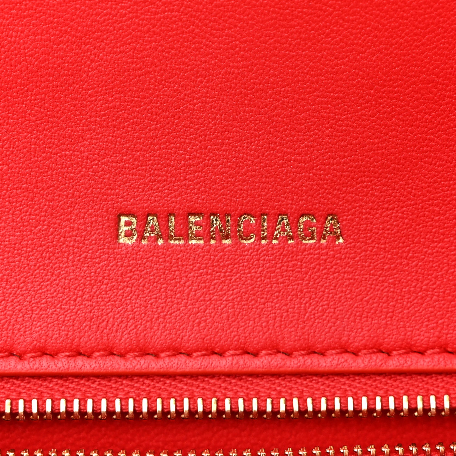 Balenciaga Shiny Box Calfskin Small Hourglass Top Handle Bag Bright Red 6 of 11