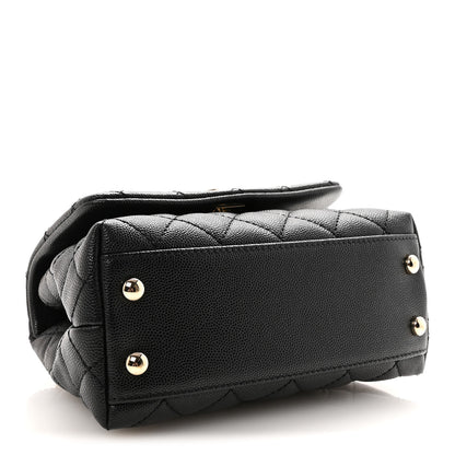 Chanel Caviar Quilted Extra Mini Coco Handle Flap Black 4 of 10