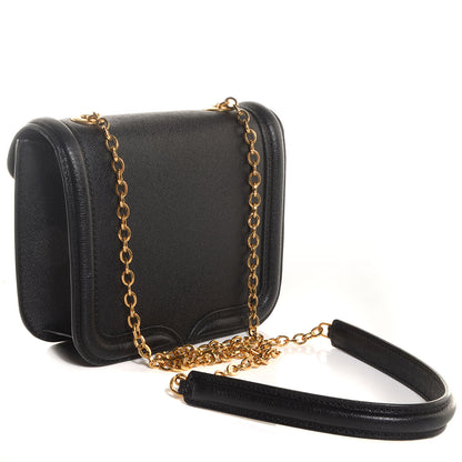 Alexander McQueen Saffiano Mini Heroine Chain Satchel Black 3 of 9
